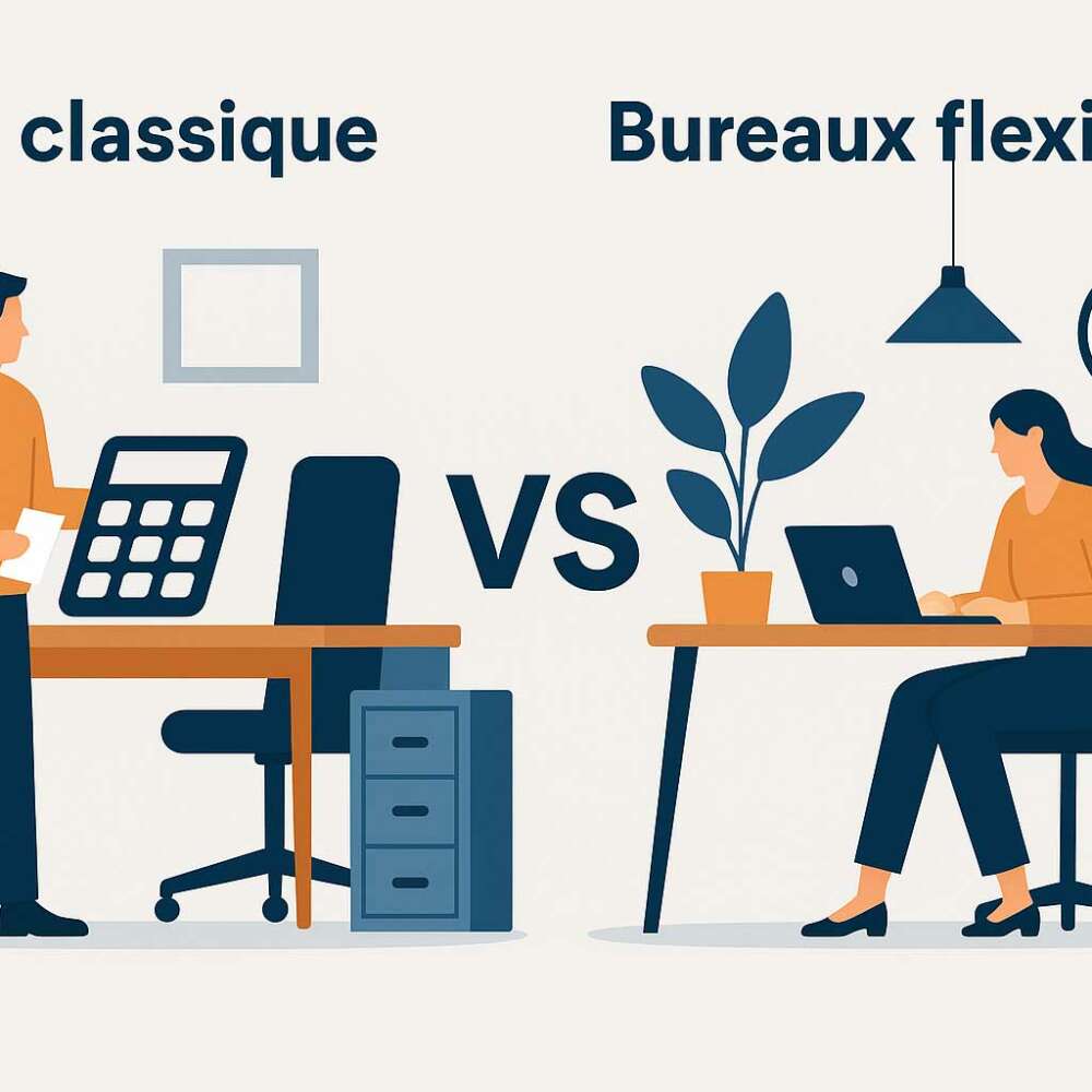 Bureaux flexibles vs bail classique : le vrai coût total sur 5 ans