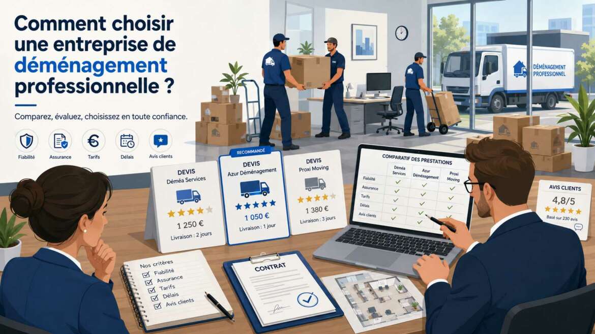 Comment choisir une entreprise de déménagement professionnelle ?