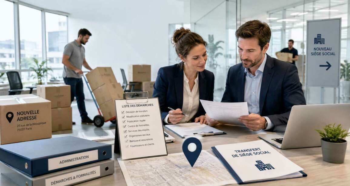 Transfert de siège social : quelles démarches prévoir lors d’un déménagement d’entreprise ?
